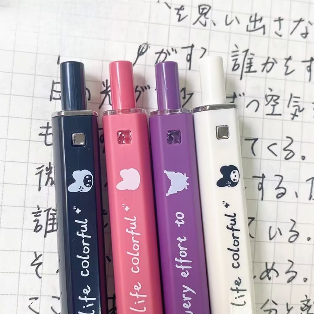 1 Bút Mực gel Hình Vuông Họa Tiết melody Dễ Thương Cho Học Sinh