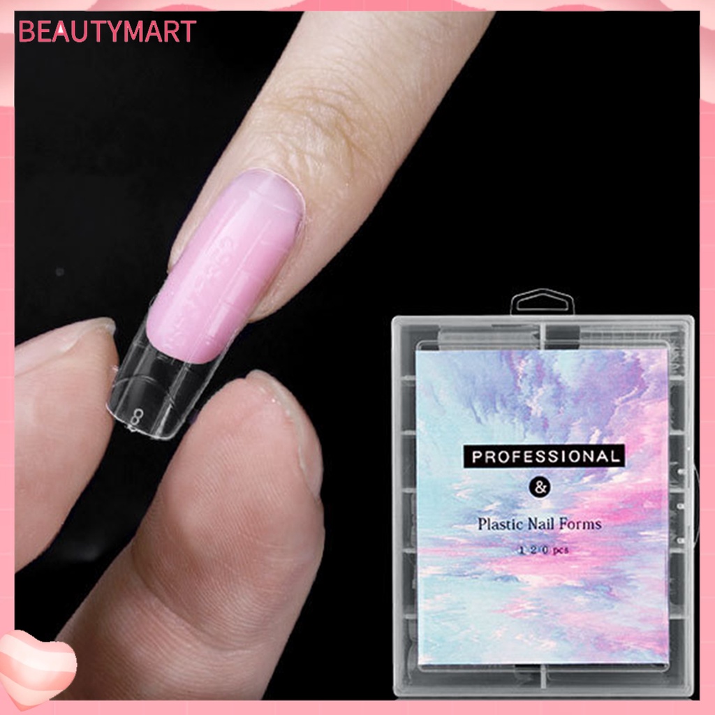 Set 120 Khuôn Nối Dài Móng Tay Trong Suốt Nhanh Chóng