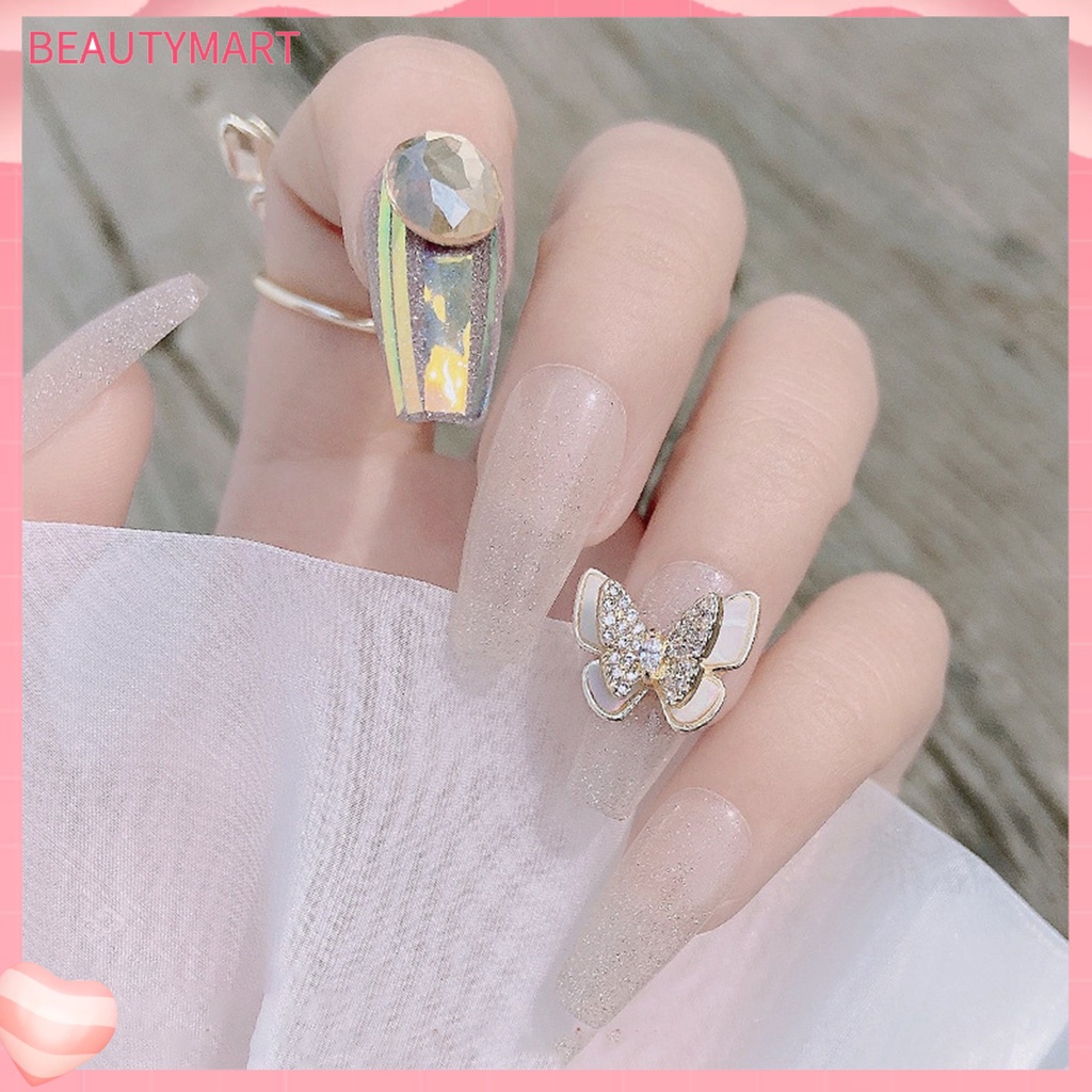 Phụ Kiện Đính Trang Trí Móng Tay Hai Lớp Tinh Tế Dễ Phối Đồ Dành Cho Nữ