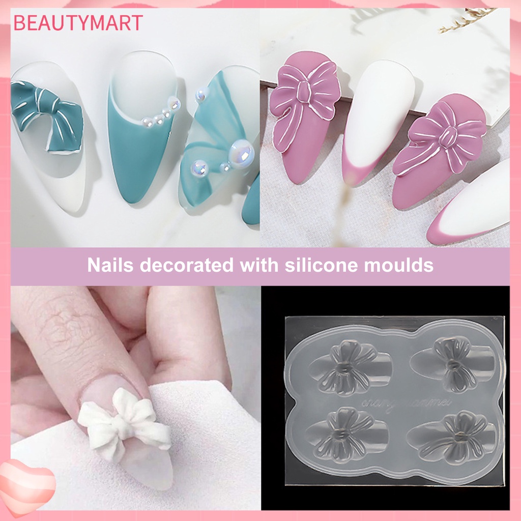 Khuôn Silicone Tạo Hình Làm Móng Tay 3D Độ Bền Cao