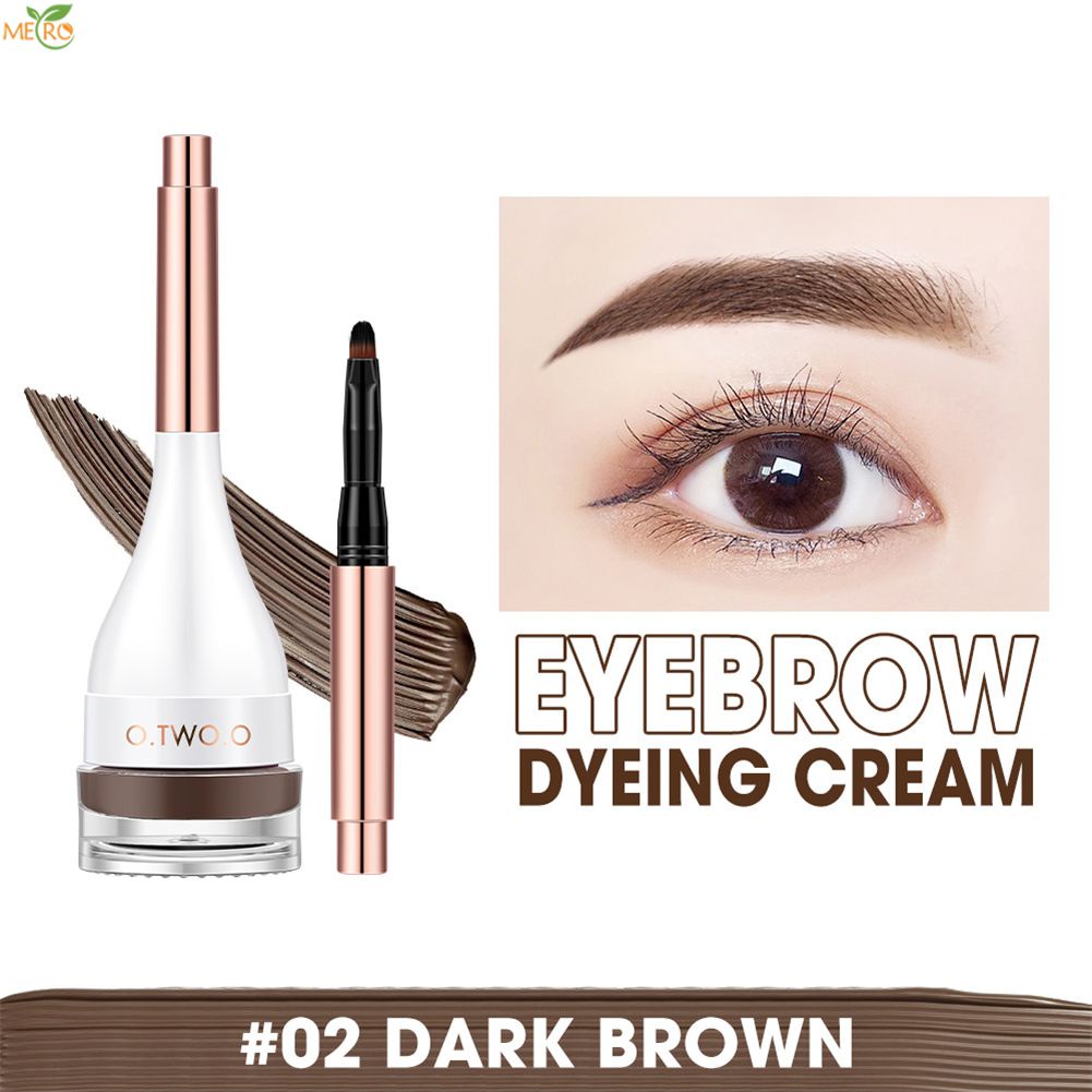 O.tw O. O không thấm nước Kem lông mày & bột Gel bom mát với lông mày Bàn Chải Kẻ mắt Smudge-Proof cao sắc tố kéo dài đa sử dụng Brow Stamp Tạo Kiểu Lông Mày Metro