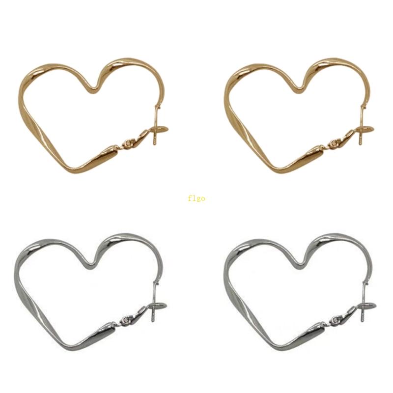 Bông Tai Hình Trái Tim Thời Trang Hàn Quốc Dành Cho Nữ