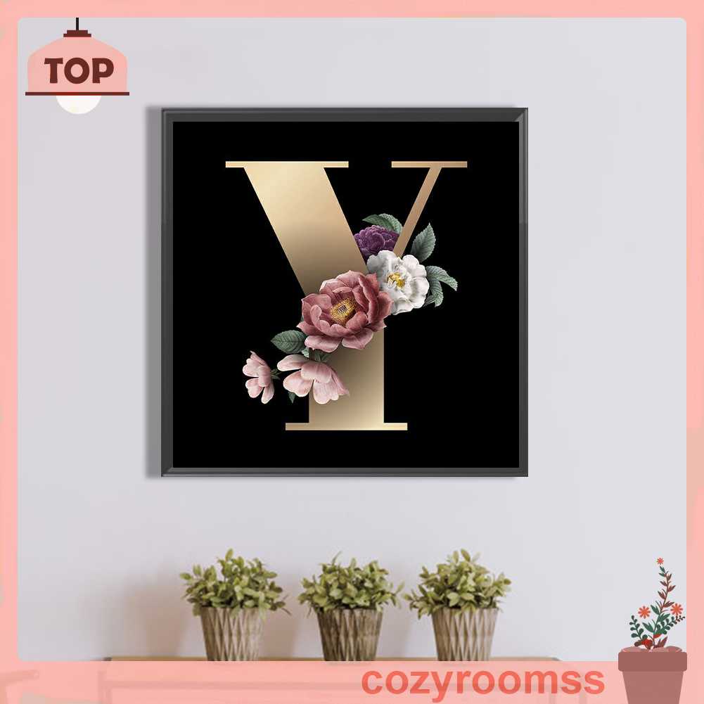 Bộ Tranh Đính Đá 5D Họa Tiết Chữ Y Độc Đáo DIY Dùng Trang Trí Nhà Cửa