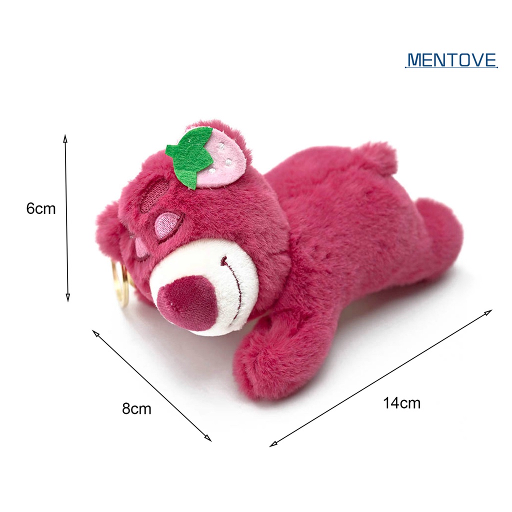 Móc Khóa Gấu Bông Hoạt Hình Màu Sắc Ngọt Ngào Chống Rỉ Sét Trang Trí Túi Xách / Ô Tô
