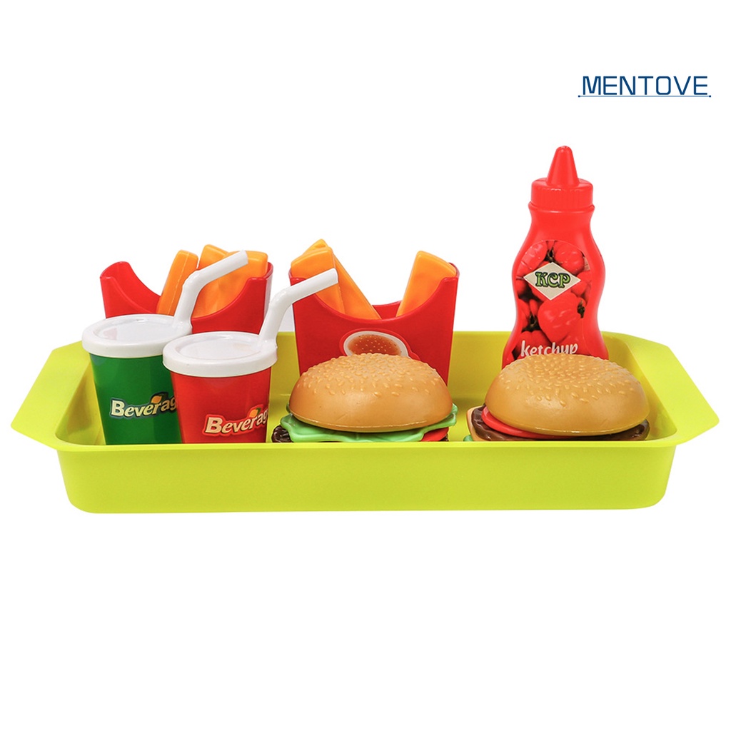 Set 8 Mô Hình Bánh Hamburger / Hamburger Trang Trí Nhà Búp Bê