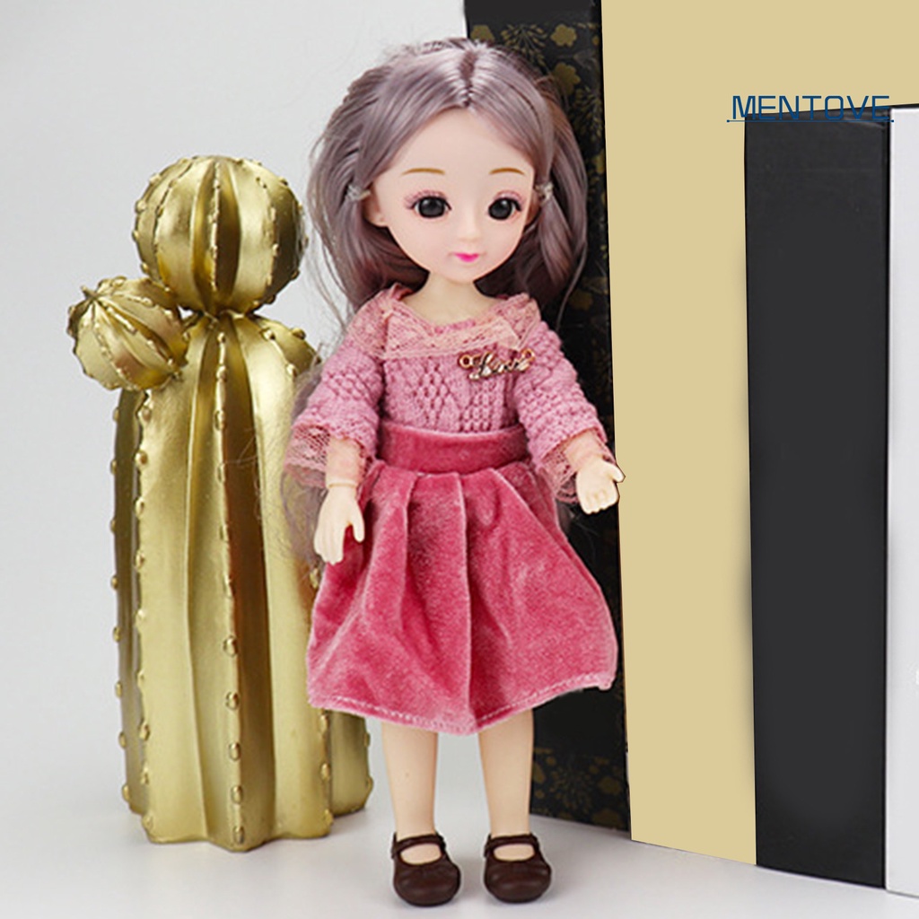 [MT] Đồ Chơi Búp Bê Công Chúa Bằng Nhựa Dễ Mang Theo Hợp Thời Trang Cho Bé Gái