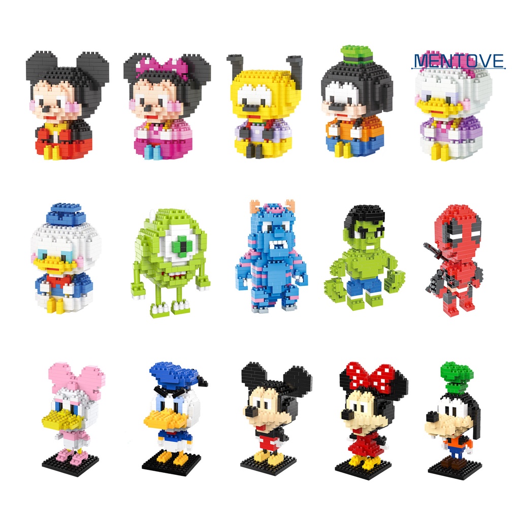 1 Hộp Đồ Chơi Lắp Ráp Hình Khối Mini Dễ Thương An Toàn Cho Bé