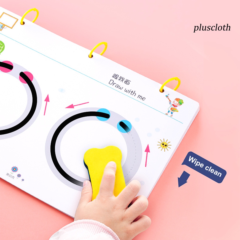 1 Bộ Sách Viết Với Màng Mờ Chống Nước Dùng Để Giáo Dục Hằng Ngày Cho Trẻ Em