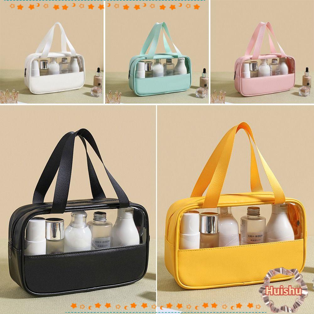 Túi Đựng Mỹ Phẩm Nhiều Màu Sắc Sức Chứa Lớn Có Khóa Kéo Tiện Dụng Mang Theo