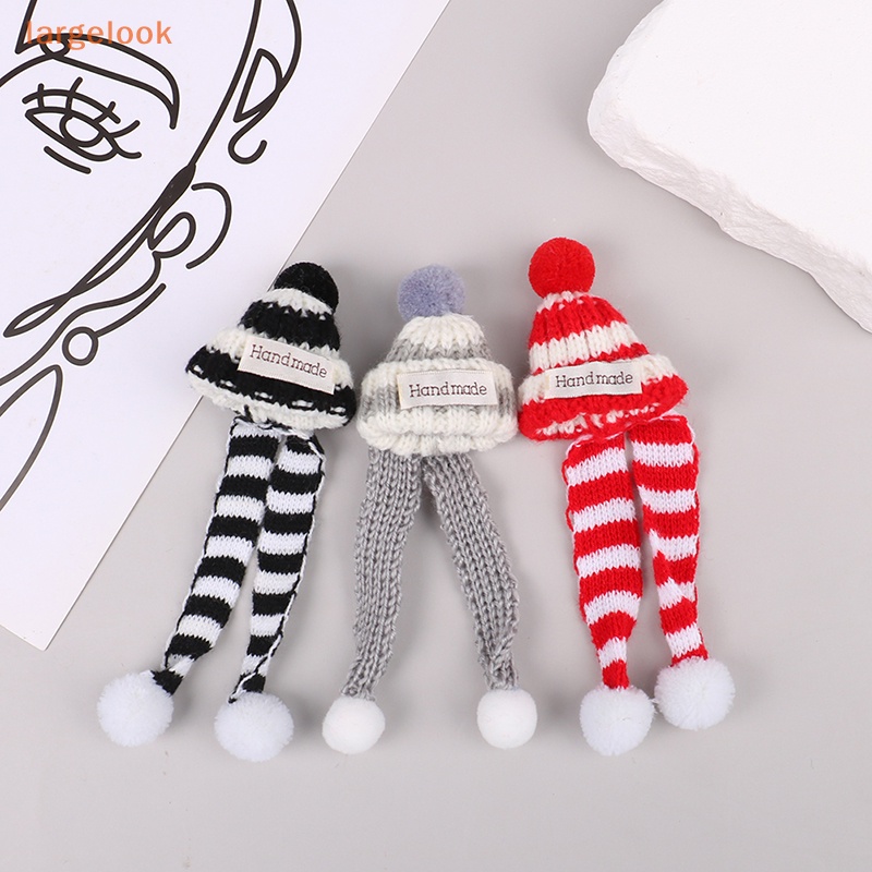 Nón Dệt Kim Mini + Khăn Choàng Cổ Thời Trang Giáng Sinh Cho Búp Bê