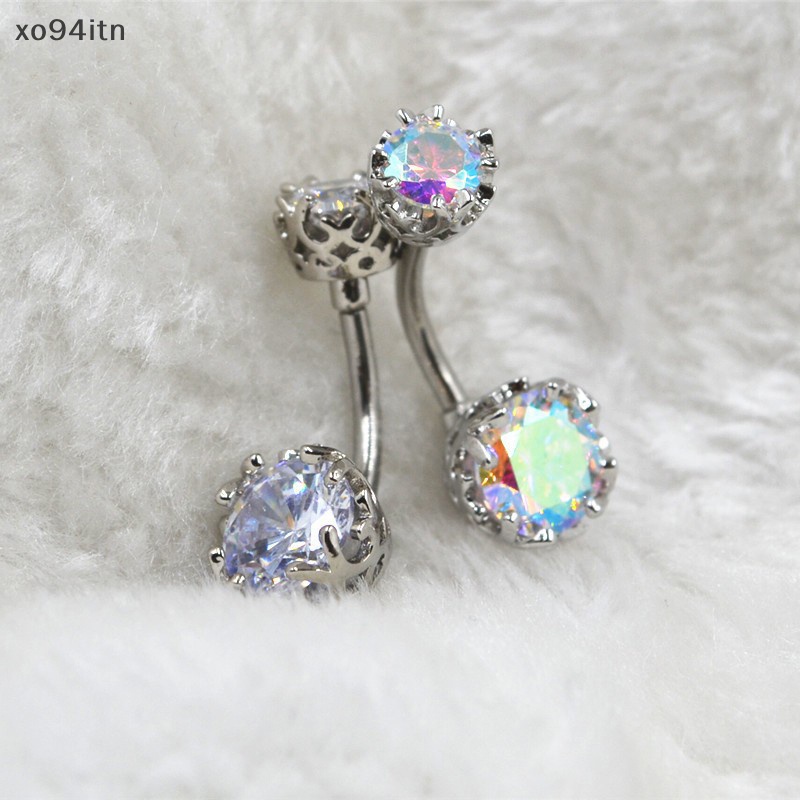 Khuyên Rốn Đính Đá Zircon Trang Sức Múa Bụng Cho Nữ