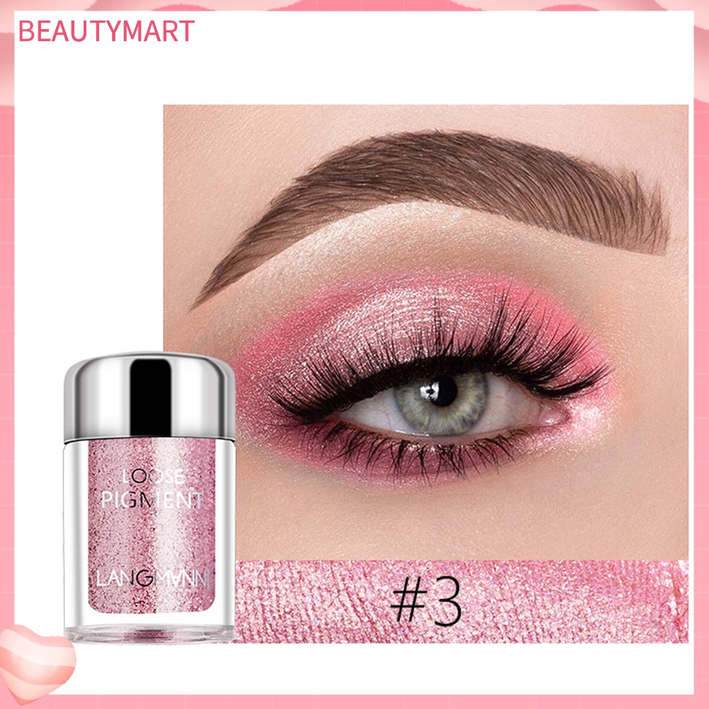 Phấn Mắt Langmanni 6g 18 Màu Tùy Chọn Trang Điểm Lấp Lánh