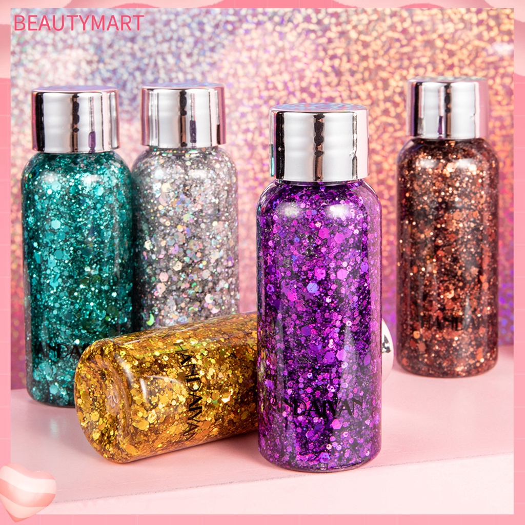 1 Lọ Gel Kim Tuyến HANDAIYAN Lấp Lánh 9 Màu Tùy Chọn Trang Điểm Mặt Và Cơ Thể Tại Nhà