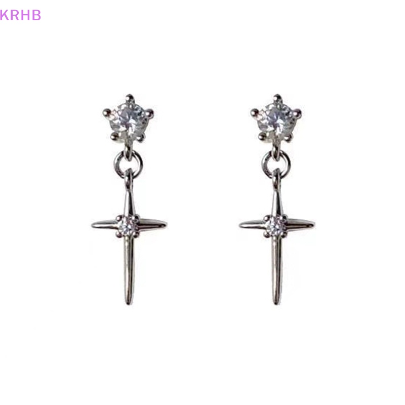 1 Đôi Bông Tai Đính Đá Lấp Lánh Thời Trang Dành Cho Nữ Mới