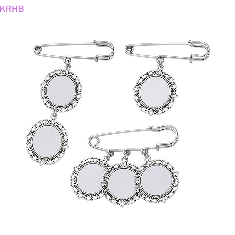 Ghim Cài Áo Hình Oval Bằng Hợp Kim Nhôm Dùng Trang Trí Khung Ảnh Đám Cưới Diy Mới
