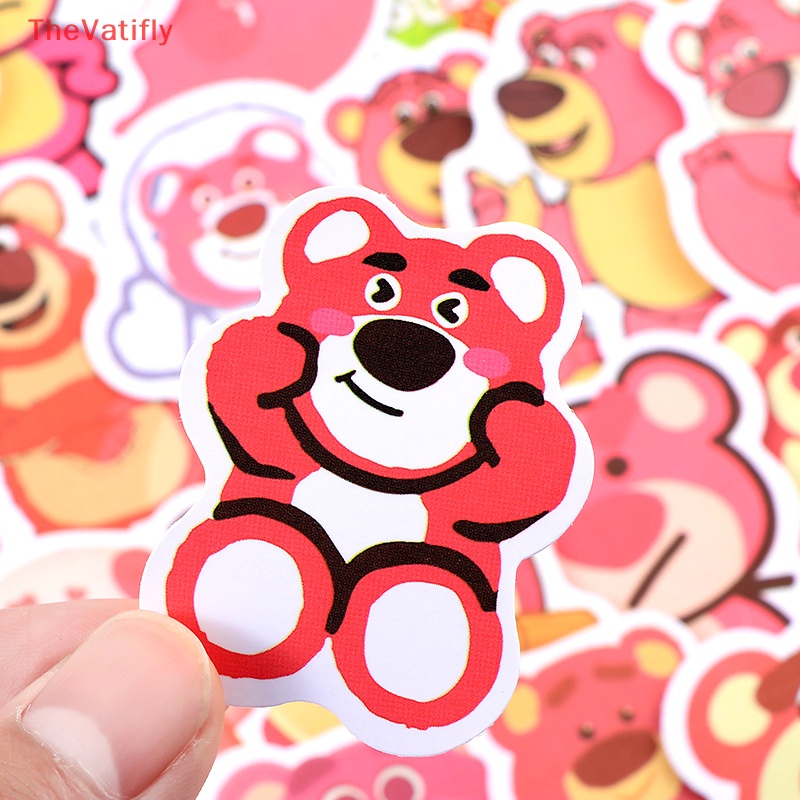 DISNEY [Thevalifly] Set 50 Miếng Dán Hoạt Hình Toy Story Lotso Huggin Dễ Thương Trang Trí Điện Thoại Laptop Đồ Chơi Cho Bé Gái