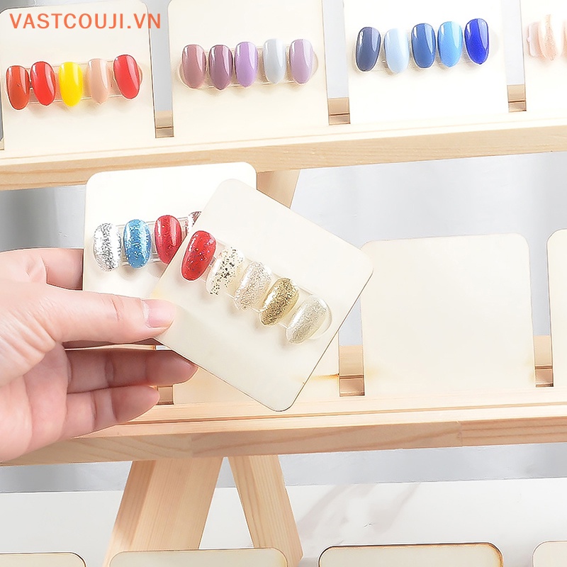 Giá Gỗ Trưng Bày Móng Tay Ba Tầng Tiện Dụng Cho Nữ