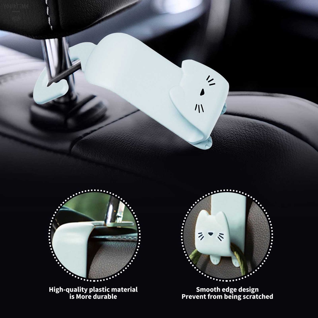 Bộ 2 Móc Treo Đồ Hình Chữ S Gắn Ghế Ngồi Xe Hơi Tiện Dụng