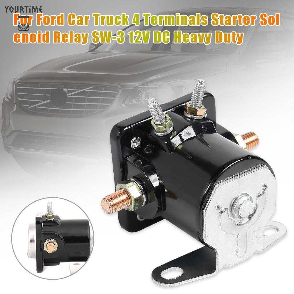 Rơ Le Khởi Động Điện Từ SW-3 4 Thiết Bị Đầu Cuối Cho Xe Hơi Ford 12V
