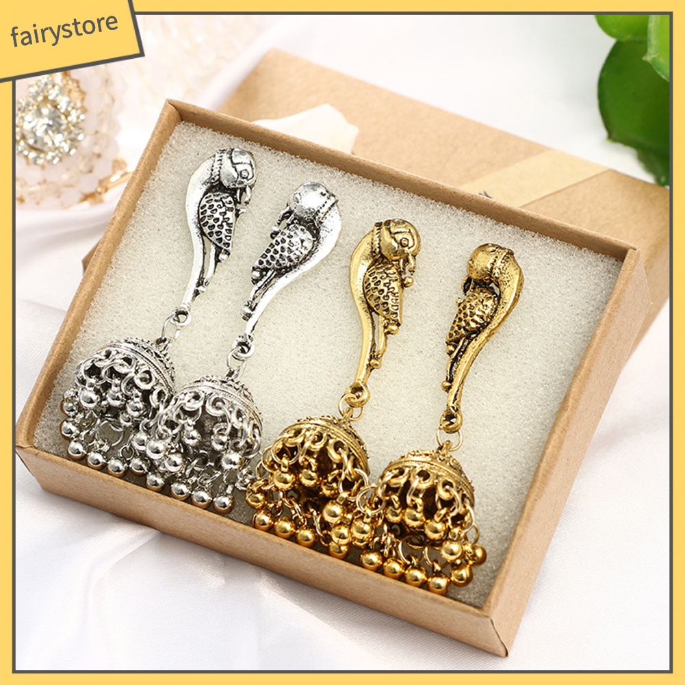 Bông Tai Hình Chim Công / Bóng Tròn Phong Cách Cổ Điển Thời Trang Cho Nữ