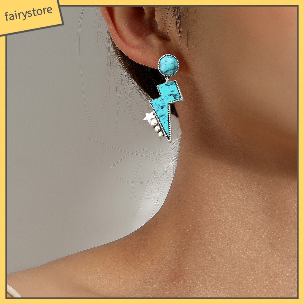 1 Đôi Bông Tai Hình Ngôi Sao Năm Cánh Phong Cách Bohemian Thời Trang Cho Nữ