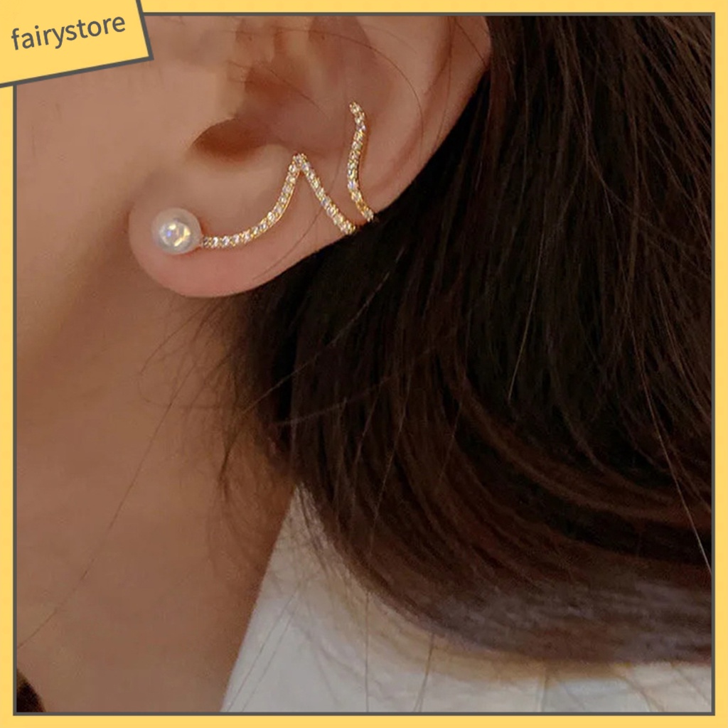 1 Đôi Bông Tai Lấp Lánh Thanh Lịch Thời Trang Hàng Ngày Cho Nữ