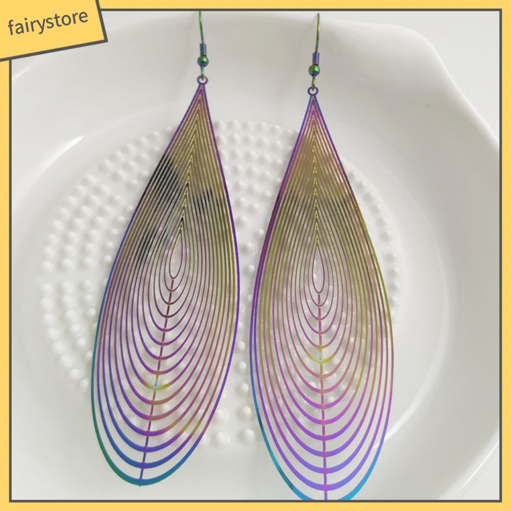 Bông Tai Hình Giọt Nước Nhiều Màu Thời Trang Dành Cho Nữ