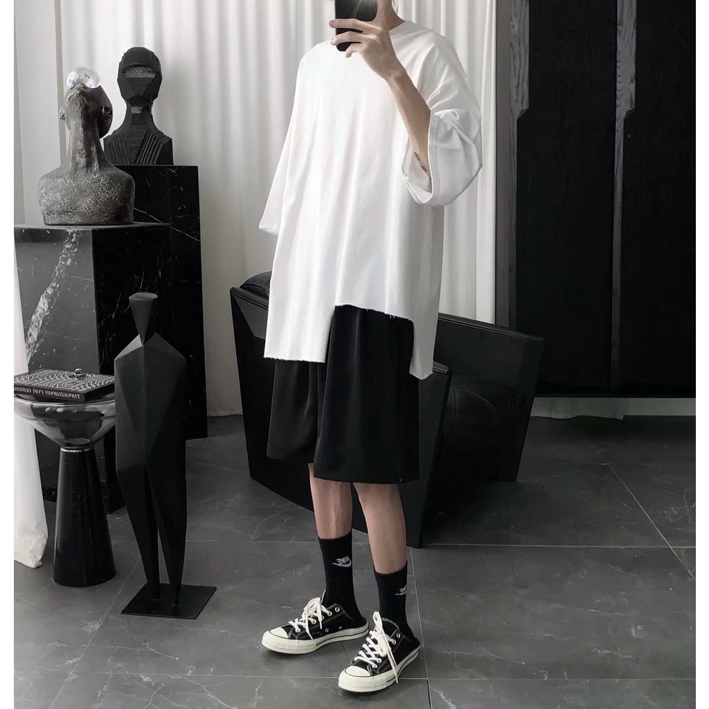 Áo Thun Tay Ngắn Dáng Rộng Thời Trang Mùa Hè Cho Nam