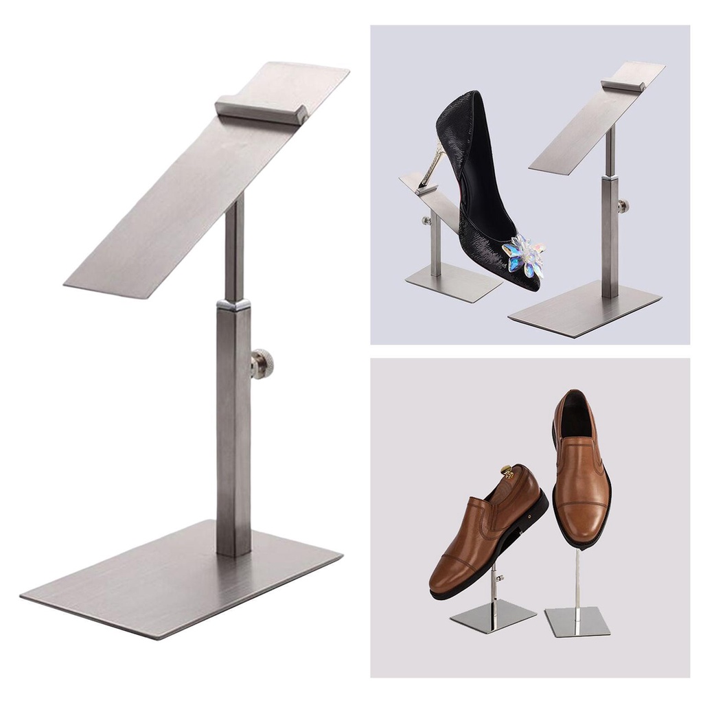 Giá Đỡ Giày Cao Gót Màu Bạc Nhám Có Thể Điều Chỉnh