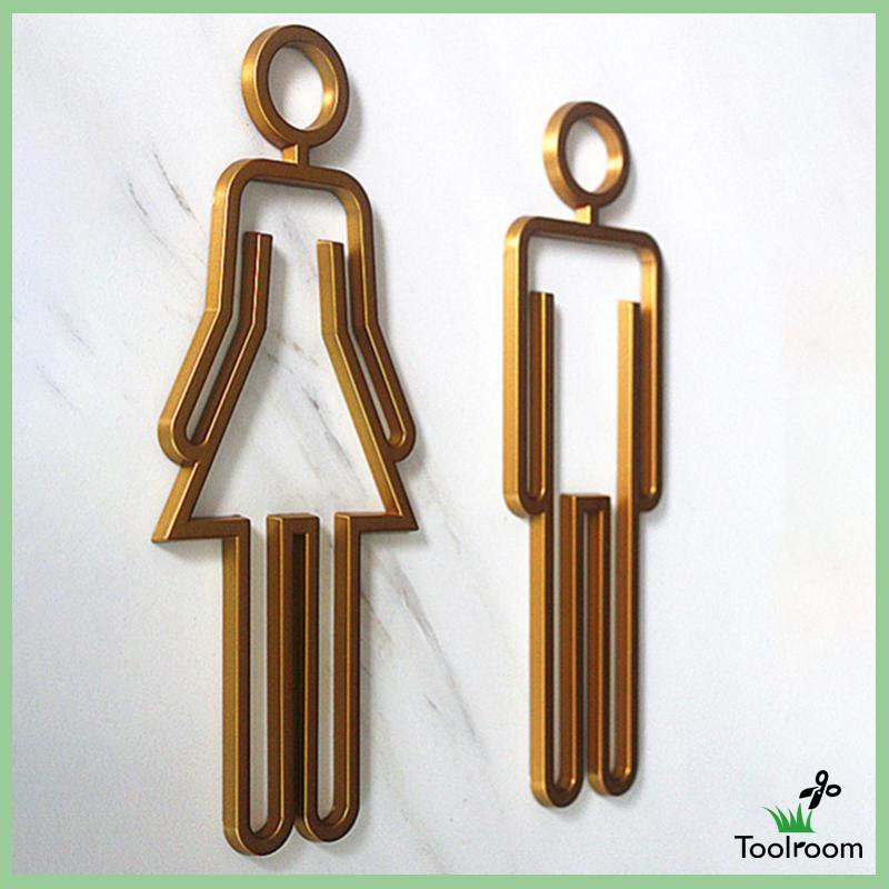 Bảng Kí Hiệu Nhà Vệ Sinh Gọn Nhẹ Cho Nam Nữ