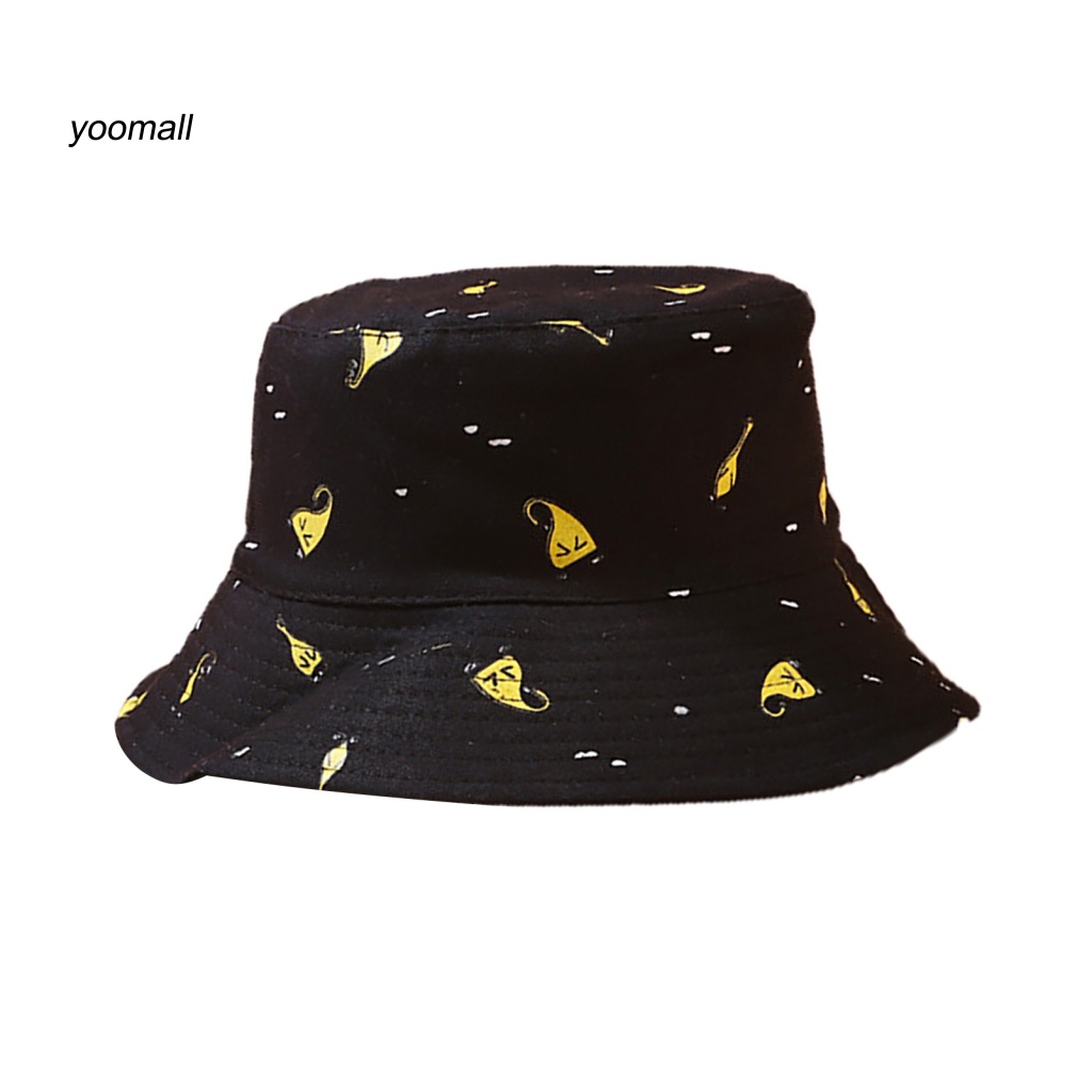 Mũ Tai Bèo Chống Nắng Hai Mặt In Họa Tiết Hoạt Hình Cho Nữ