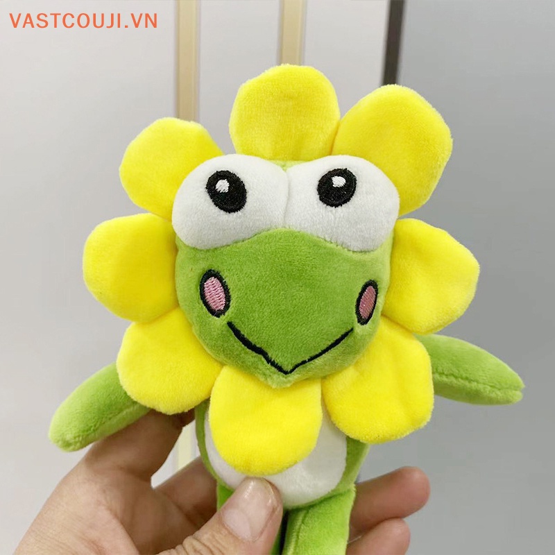 1 Móc Khóa Hình Hoa Hướng Dương / Ếch Nhồi Bông Đáng Yêu