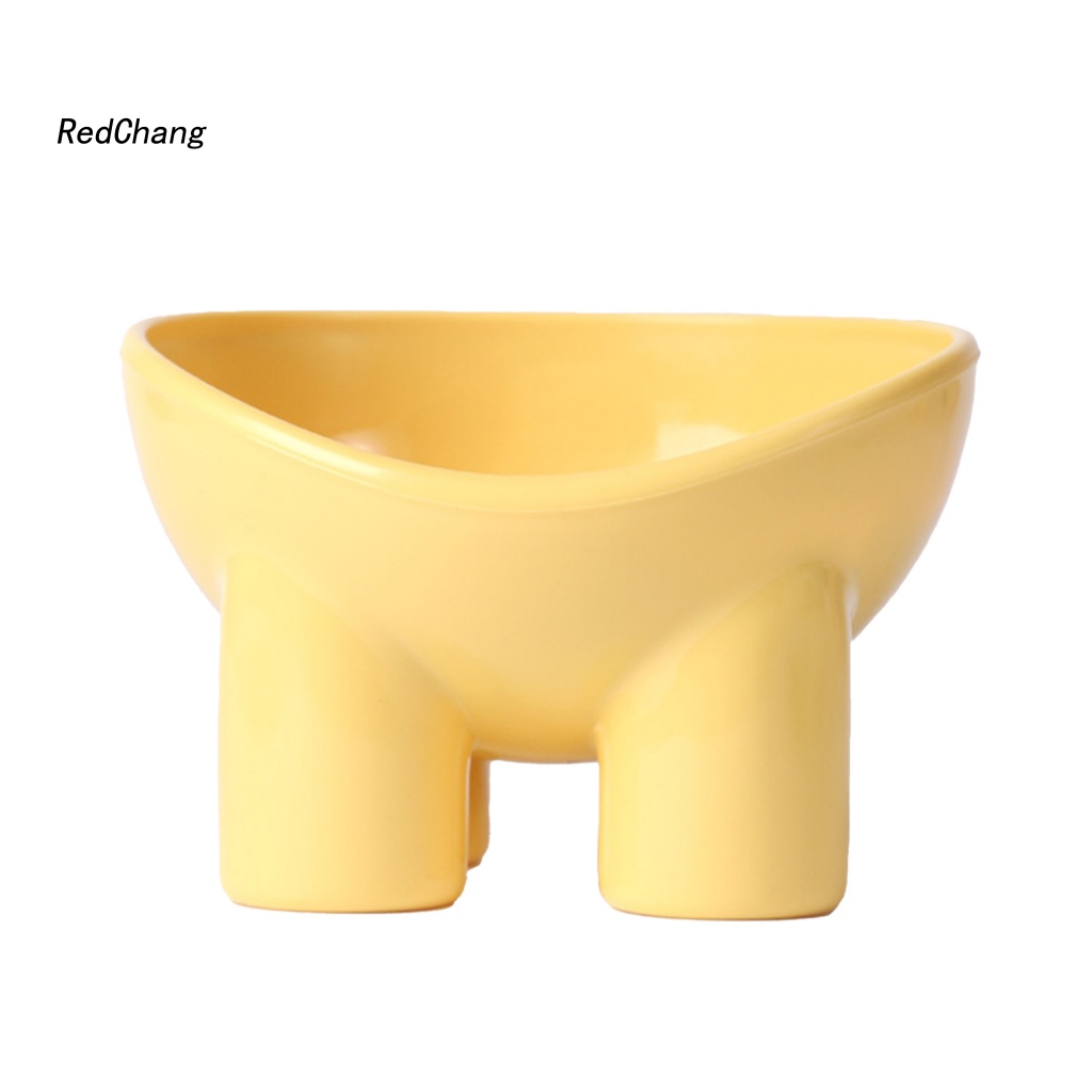 Rc ~ Tô Đựng Thức Ăn Nước Uống Bảo Vệ Cổ Chống Rách Màu Macaron Cho Thú Cưng