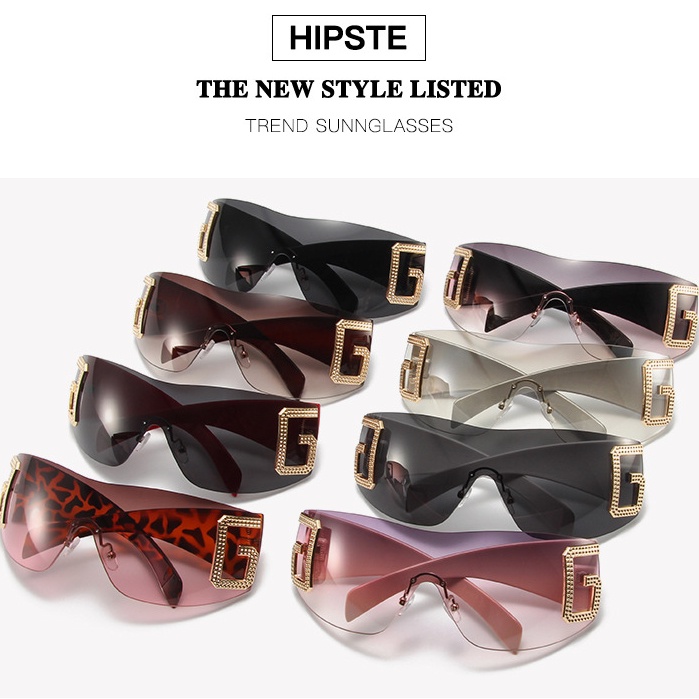 Kính Mát Gọng Vuông Kim Loại Thời Trang Cho Nam Nữ