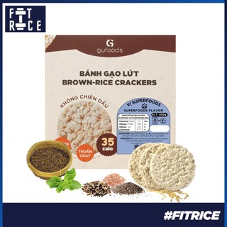 Bánh gạo lứt superfoods GUfoods - Mix siêu hạt chia + quinoa + yến mạch - Ăn kiêng, Tập gym, Thực dưỡng, Eat clean