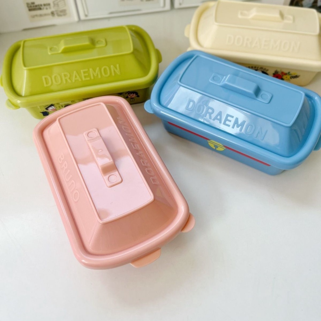 Hộp Đựng Cơm Trưa / Sushi Mini Bằng Nhựa Họa Tiết Doraemon Dễ Thương Xinh Xắn