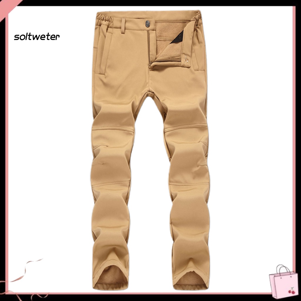 Quần Dài Lưng Vừa Chống Gió Chống Thấm Nước Màu Sắc Đơn Giản Thời Trang Cho Nam