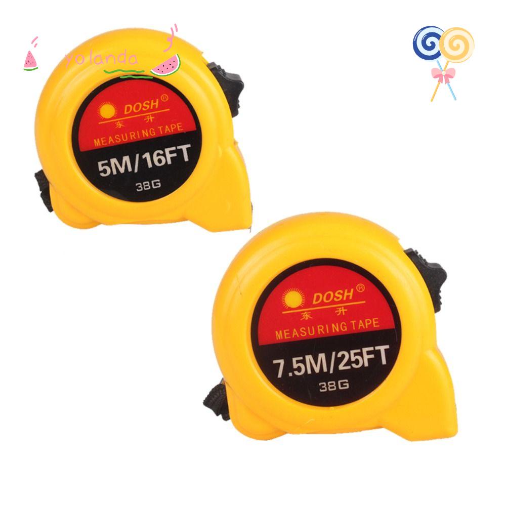 Bộ 2 Thước Đo Gỗ YOLA Tự Khóa Độ Chính Xác Cao 5M + 7.5M