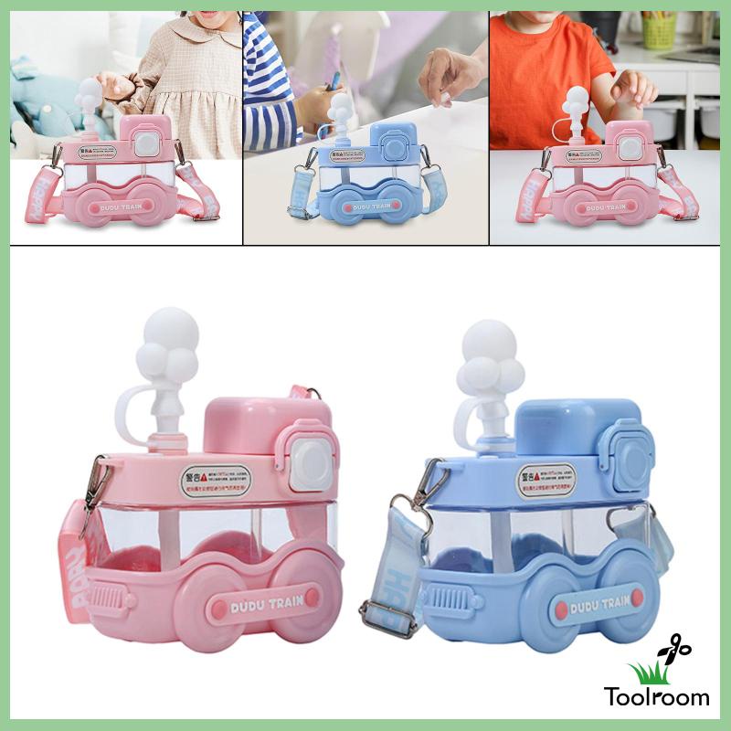 Bình Nước Di Động Dễ Thương Có Dây Đeo Vai Tùy Chỉnh Cho Bé