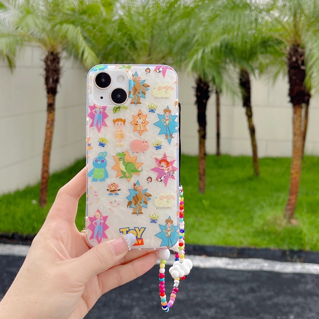 Ốp Điện Thoại TPU Mềm Trong Suốt Hai Mặt Họa Tiết Hoạt Hình Toy Story Cho iPhone 11 13 12 14 Pro Max