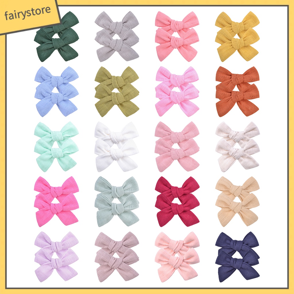 1 Cặp Kẹp Tóc Hình Nơ Bằng Kim Loại Tinh Tế