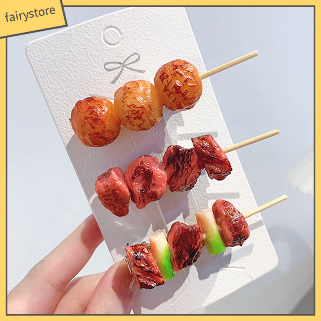 Kẹp Tóc Hình Thức Ăn Bằng PVC Độc Đáo