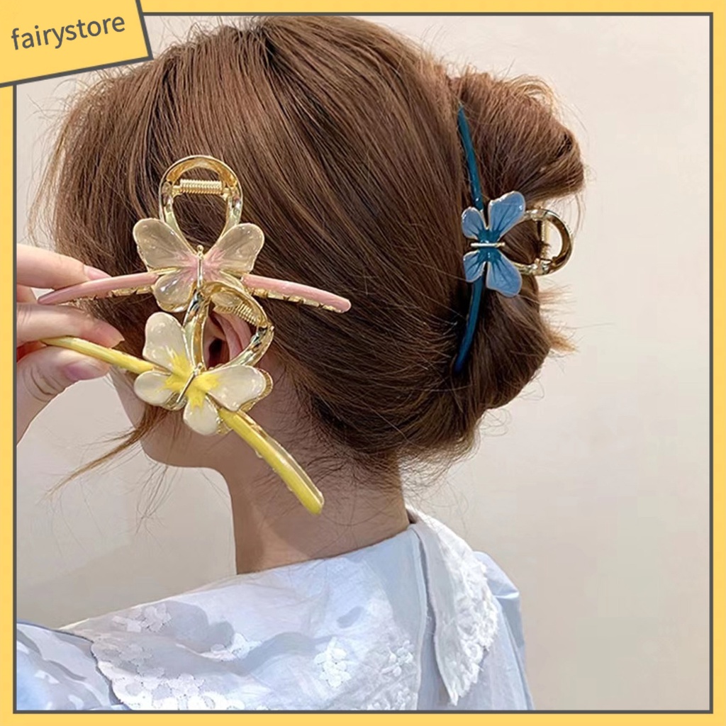 [FRO] Kẹp Tóc Càng Cua Chống Trượt Viền Mịn Trang Trí Phong Cách Ngọt Ngào Cao Cấp