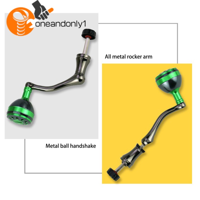 Tay Quay Máy Câu Cá Bằng Kim Loại Gọn Nhẹ Nhiều Màu Sắc