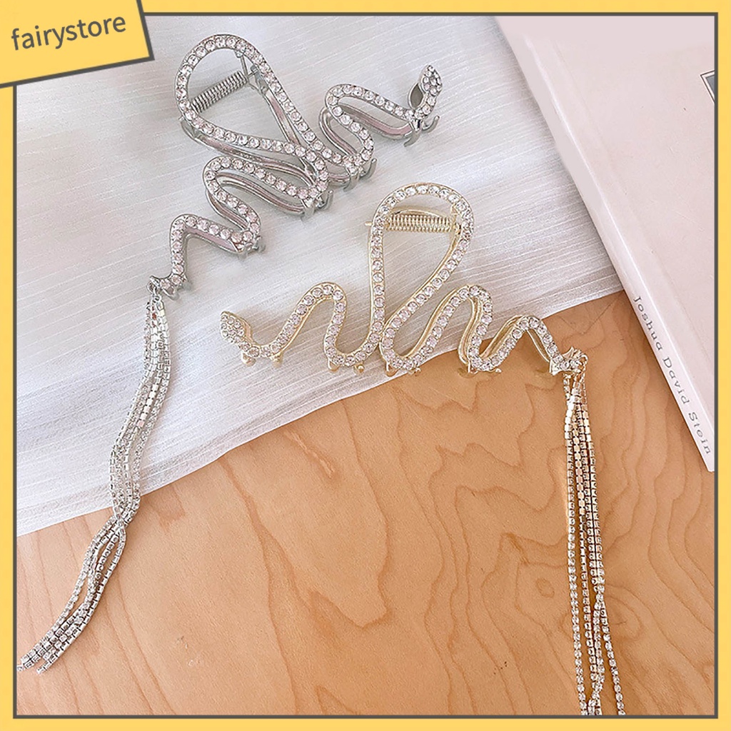 Kẹp Tóc Càng Cua Cỡ Lớn Đính Đá Lấp Lánh Sang Trọng Cho Nữ