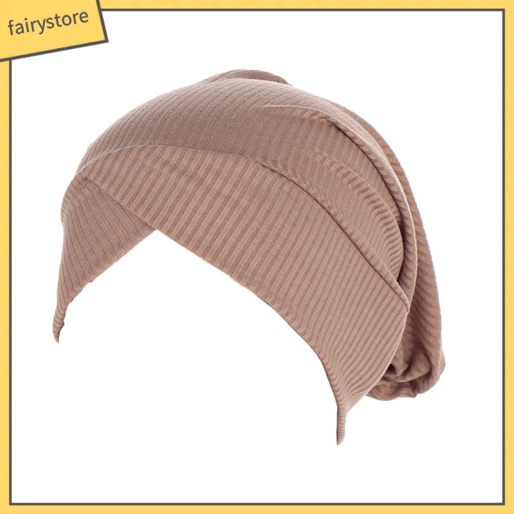 Khăn Quấn Tóc Cotton Co Giãn Màu Trơn Dành Cho Nữ