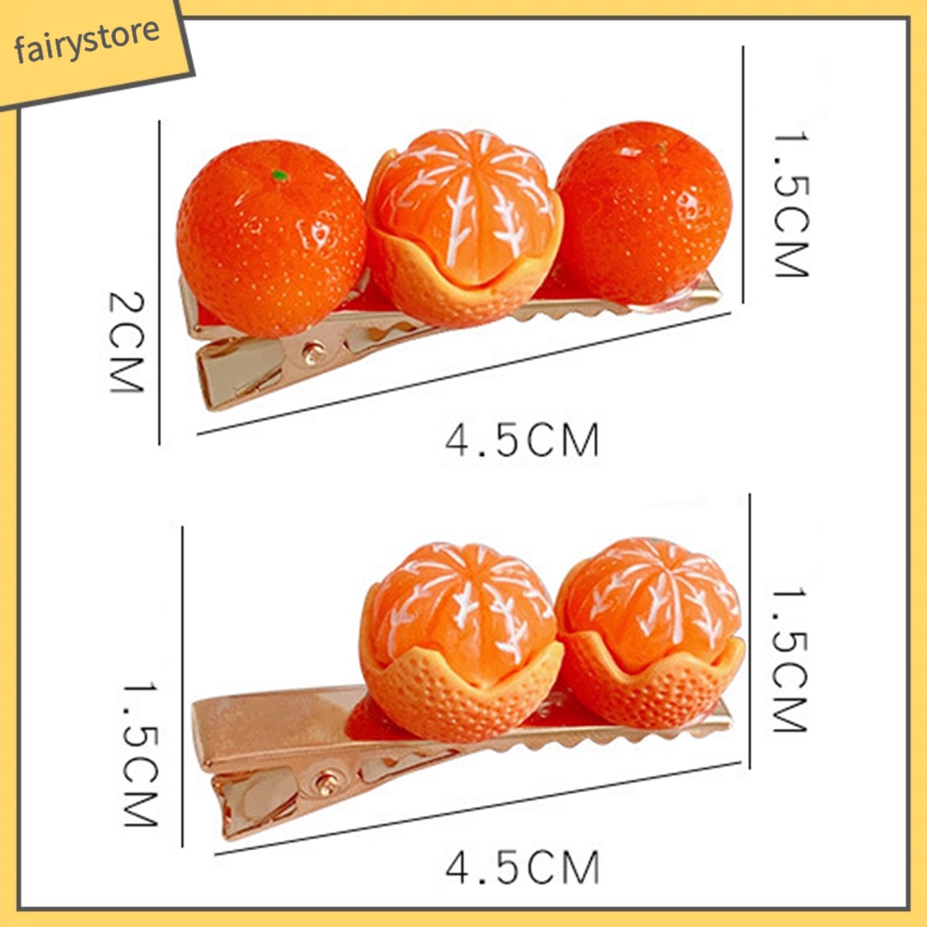 Kẹp TóC HìNh Quả Cam Dễ Thương Cho Nữ