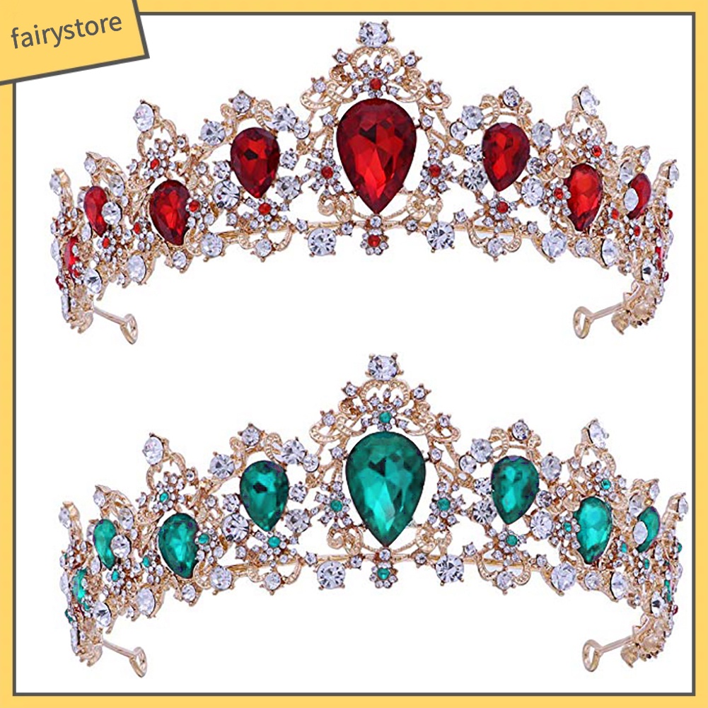 Cài Tóc Hình Vương Miện Đính Đá Lấp Lánh Thời Trang Cho Nữ