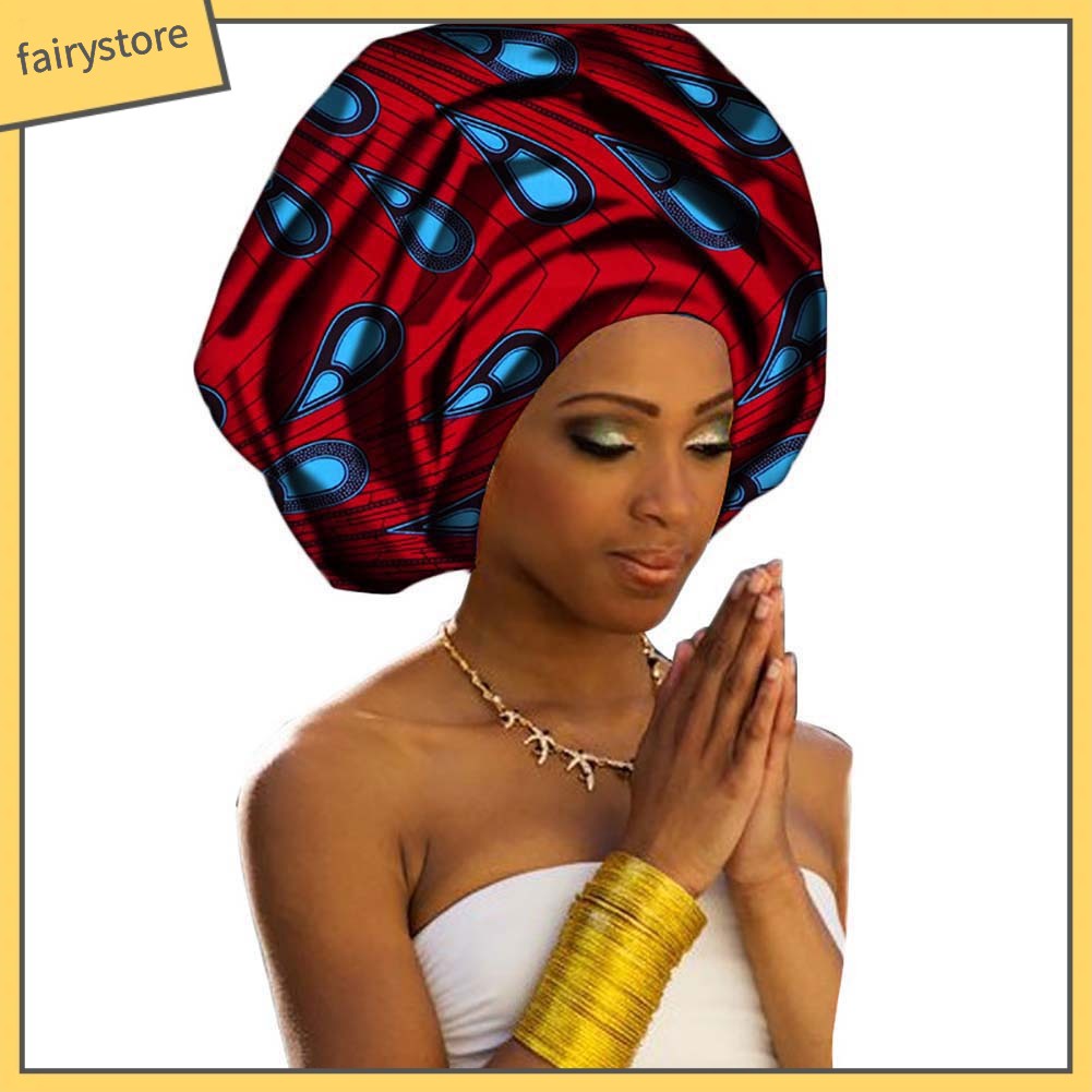 Khăn Turban Cotton Thời Trang Châu Phi Dành Cho Nữ
