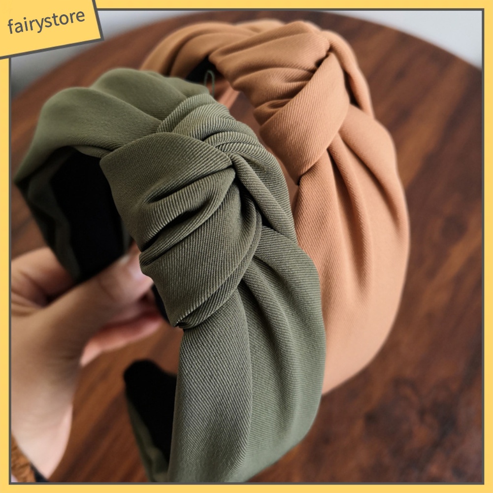 Băng Đô Thắt Nút Chéo Thời Trang Cho Nữ